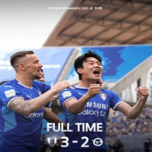 수원 삼성, 이규성 결승골로 성남FC 첫 패배 안기며 4위 도약