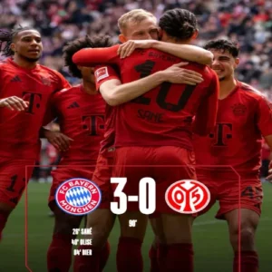 김민재 웃었다, 뮌헨 마인츠 상대로 3-0 완승…우승 눈앞