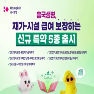 흥국생명, 장기요양 중심 특약 5종 출시