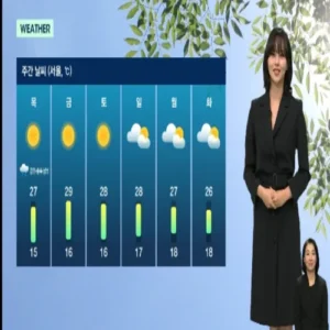 배우 김소현, 뉴스룸 깜짝 등장… 기상캐스터로 변신한 이유는