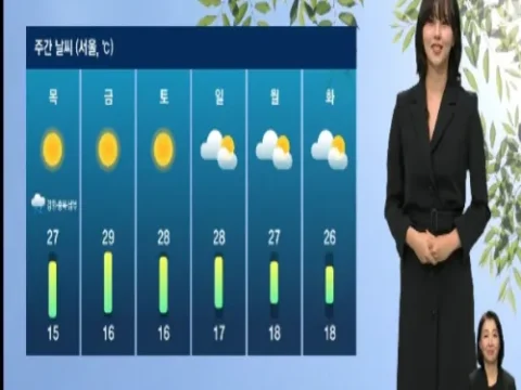 배우 김소현 기상캐스터로