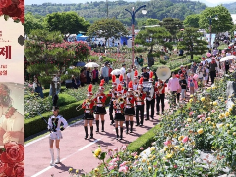 삼척시의 대표 축제인 ‘2025 삼척 장미축제’ 가 개막했다.
