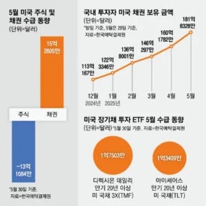 국내 투자자, 미국 주식 팔고 ‘미국채’로 이동… 테슬라도 대거 매도