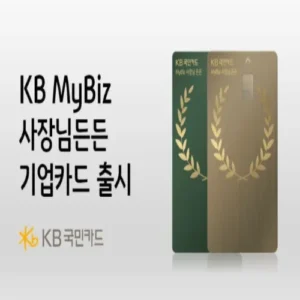 KB국민카드, 소상공인 전용 ‘사장님 든든 카드’ 출시