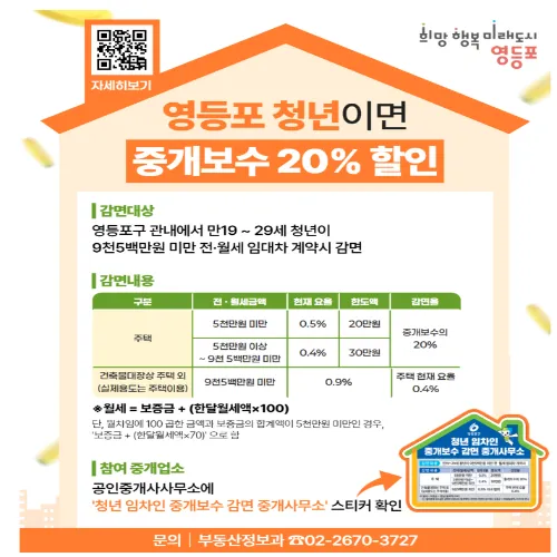 청년 임차인 중개보수 감면