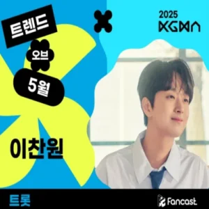 이찬원, 5월 트롯 트렌드 1위… 압도적 득표율 88.57%