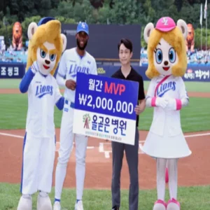 홈런·타점 ‘세계 1위’ 디아즈, 삼성 5월 MVP 수상