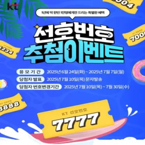 KT, 1만개 선호번호 추첨…‘0000·1004’ 인기번호 쏟아진다