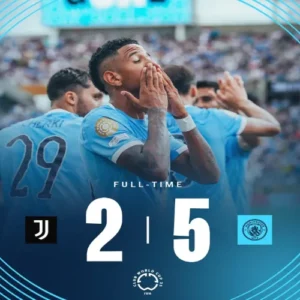 맨시티, 유벤투스 5-2 대파… 클럽월드컵 16강 진출