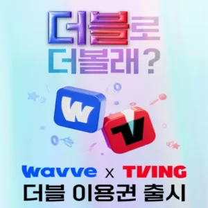 웨이브 티빙 더블 이용권 출시 후 가입자 264% 폭증