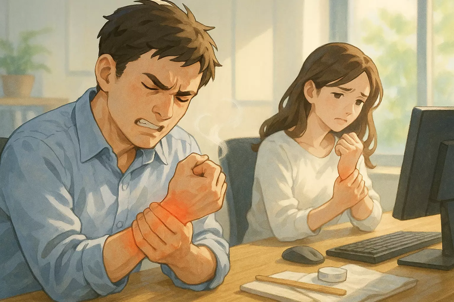 손목 터널증후군은 초기에 치료하지 않으면 후유증을 남길 수 있다.