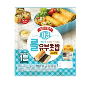 동원F&B, 당 줄인 ‘저당 롤유부초밥’ 출시…간편함과 건강 잡았다