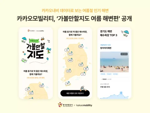 한국관광공사가 카카오모빌리티와 함께 전국 인기 해수욕장 27곳을 선정한 여름 해변 지도를 공개했다.