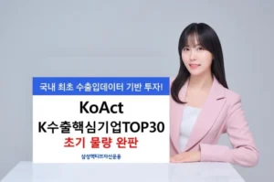 삼성액티브자산운용, 수출데이터 기반 ETF ‘TOP30’ 흥행