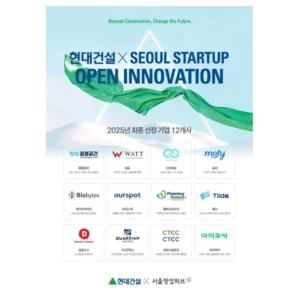 현대건설, 건설 기술 스타트업 12개사 발굴…10월까지 실증 진행