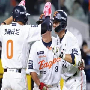 채은성 쐐기포… 한화, NC에 짜릿한 역전승