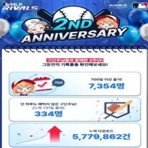 MLB 라이벌 2주년, 컴투스 대규모 이벤트 돌입