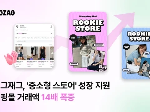 지그재그 '중소형 스토어' 프로모션 성과 이미지