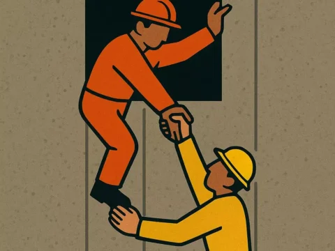 로스앤젤레스 터널 붕괴 사고에서 동료 4명이 구조에 나서며 31명 전원이 무사히 구조됐다.