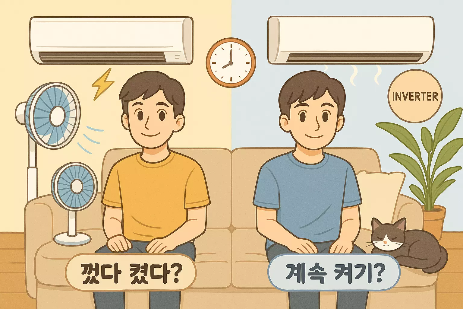껐다 켰다? vs 계속 켜기?