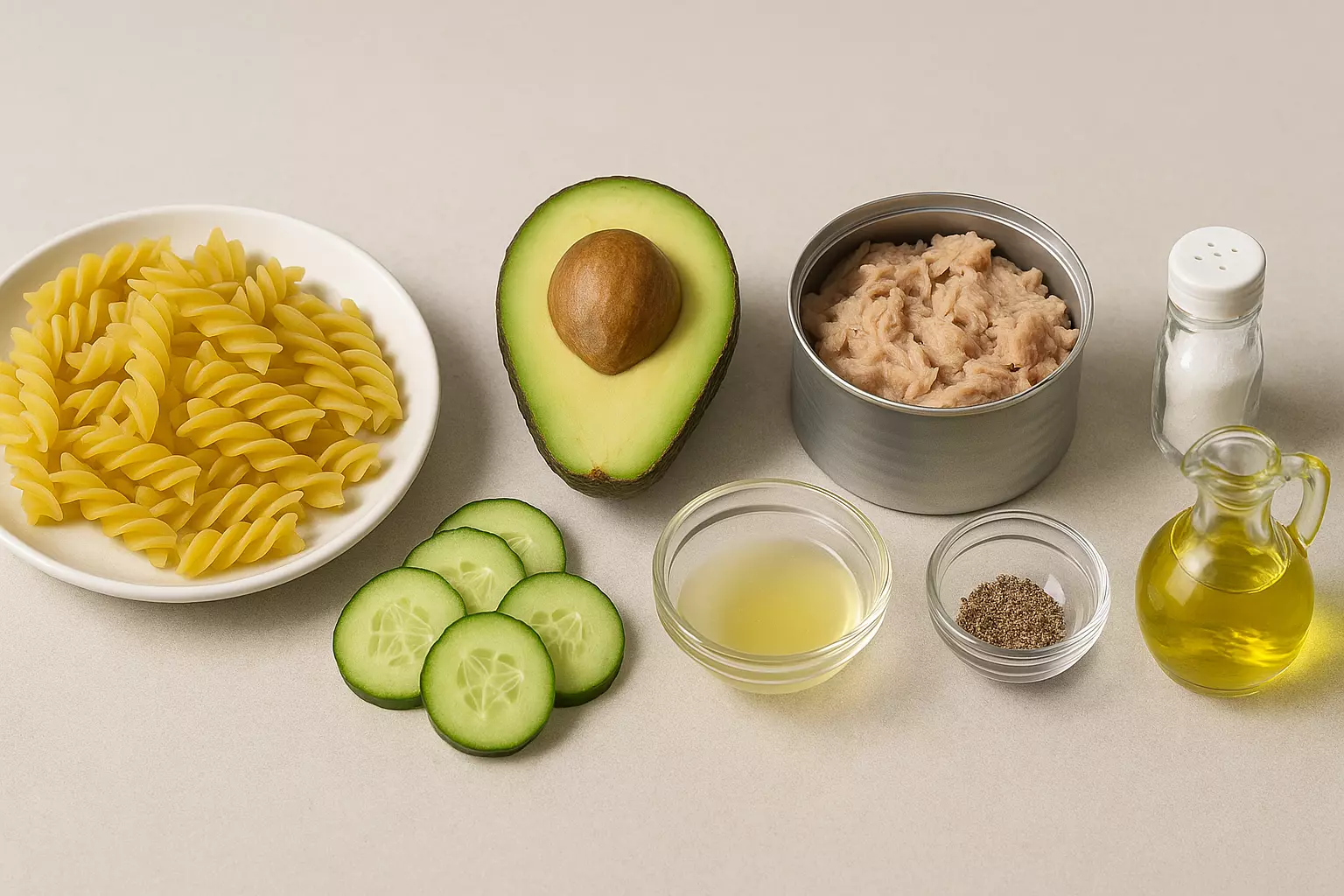 아보카도 참치 냉파스타