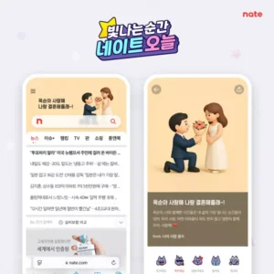내 프러포즈, 네이트 메인에 올린다… ‘네이트 오늘’ 서비스 개시